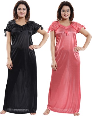 SHOPPING STATION Women Nighty(Multicolor)