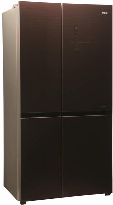 Haier 531 L Frost Free Side by Side Inverter Technology Star Convertible Refrigerator(Chocolate, HRB-550CG)