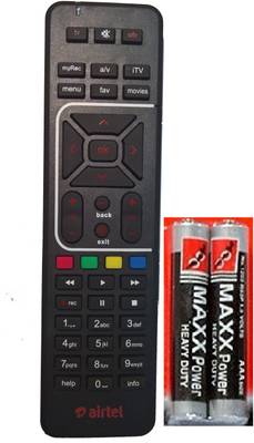 ZEEPEE with 2Pc Battery Remote For Airtel DTH dth Remote Controller
