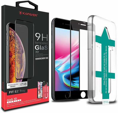 Kapaver Edge To Edge Tempered Glass for Apple iPhone 7, Apple iPhone 8(Pack of 1)