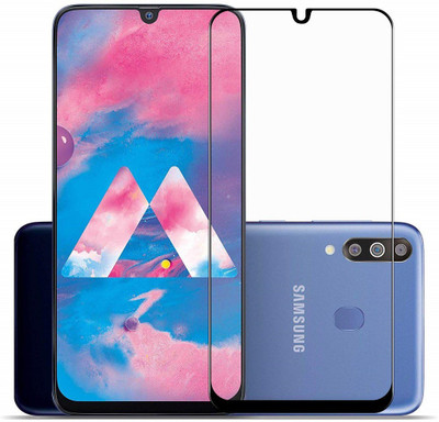 RKMG Edge To Edge Tempered Glass for Samsung Galaxy A30, Samsung Galaxy A30s, Samsung Galaxy A50, Samsung Galaxy A50s, Samsung Galaxy M30, Samsung Galaxy M30s, Samsung Galaxy A20 | 11D Anti Scratch 9H Hardness Cover Friendly Anti Shatter Proof Full Edge(Pack of 1)