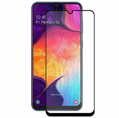 RKMG Edge To Edge Tempered Glass for Samsung Galaxy A30, Samsung Galaxy A30s, Samsung Galaxy A50, Samsung Galaxy A50s, Samsung Galaxy M30, Samsung Galaxy M30s, Samsung Galaxy A20 | 11D Anti Scratch 9H Hardness Cover Friendly Anti Shatter Proof Full Edge(Pack of 1)