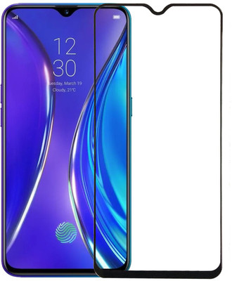 Karpine Edge To Edge Tempered Glass for Realme XT, Realme X2(Pack of 1)