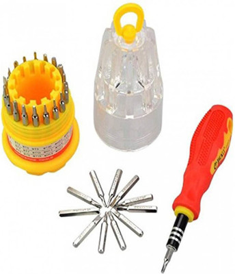 Aryshaa Jackly 31 in 1 Interchangeable Precise Screwdriver Mobile Tool Kit Standard Screwdriver Set(Pack of 1)