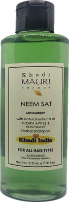 Khadi Mauri Neem Shampoo - Pack of 1(210 ml)