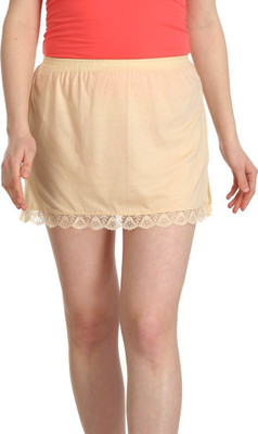 Splash Solid Women Straight Beige Skirt