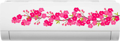 Decal O Decal 18 cm Sticker - Pink Floral vine - Decorative AC - Sticker Self Adhesive Sticker(Pack of 1)