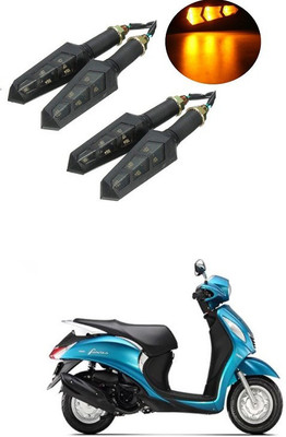 PRTEK Front, Side LED Indicator Light for Yamaha Fascino(Orange)