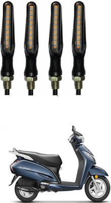 PRTEK Front, Side LED Indicator Light for Honda Activa 3G(Orange)