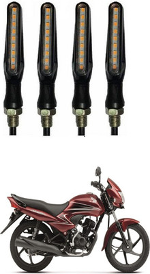 PRTEK Front, Side LED Indicator Light for Honda Dream Yuga(Orange)