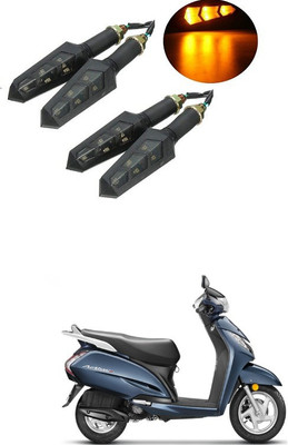PRTEK Front, Side LED Indicator Light for Honda Activa 3G(Orange)