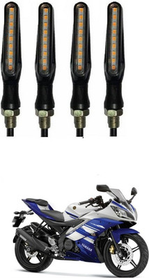 PRTEK Front, Side LED Indicator Light for Yamaha R15(Orange)