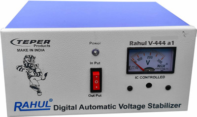 Rahul V-444 a1 KVA/4 Amp 140-280 Volt 5 Step 1 Computers/Washing Machine/Refrigerator 180 Ltr to 290 Ltr Auto Matic Voltage Stabilizer Automatic Stabilizer(White, Blue)