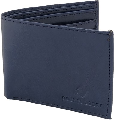 pocket bazar Men Blue Artificial Leather Wallet(3 Card Slots)