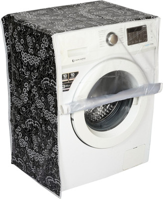 SWASTIK Front Loading Washing Machine  Cover(Width: 60 cm, Black&White)