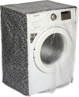 SWASTIK Front Loading Washing Machine  Cover(Width: 59.8 cm, Grey, Black)
