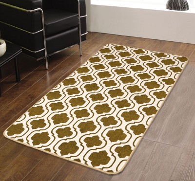Saral Home Gold Cotton Runner(4 ft,  X 2 ft, Rectangle)