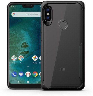 Aspir Back Cover for Mi Redmi Note 6 Pro(Black, Grip Case, Pack of: 1)