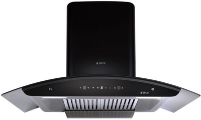 Elica WD TBF HAC 90 MS NERO Auto Clean Wall Mounted Chimney(Black 1425 CMH)