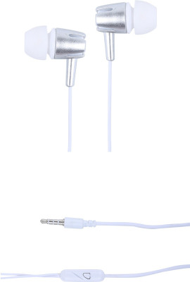 Rangbaaz Enterprises Headset with Mic (Black, In the Ear) Wired Headset(White, Wired in the ear)