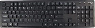 Flipkart SmartBuy KM-206W Wireless Laptop Keyboard  (Matte Black)