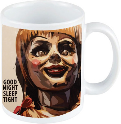 blinkNshop Annabelle cartoon doll printed coffee mug Ceramic Coffee Mug(325 ml)