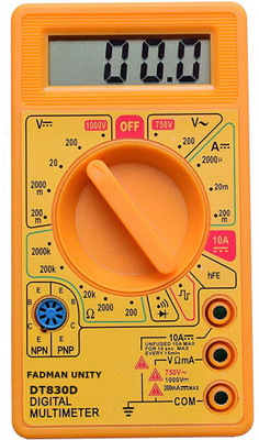 FADMAN UNITY DT-830D Digital Multimeter(Multicolor 2000 Counts)