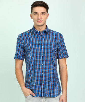 John Players Men Checkered Casual Multicolor Shirt