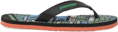 POWER Women LANCE Flip Flops(Black , 7)