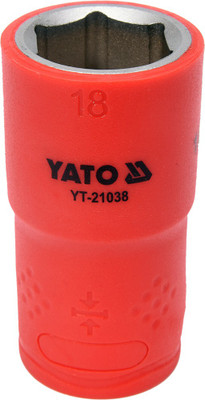 YATO YatoYT-21038Chrome-vanadiumwithinsulationupto1000V Socket Set(Pack of 1)