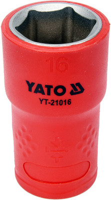 YATO YatoYT-21016Chrome-vanadiumwithinsulationupto1000V Socket Set(Pack of 1)