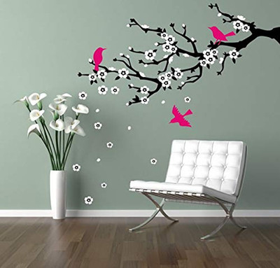 UD Unique Decor Happy Birds Reusable Wall Stencil Plastic Sheet (36 x 72-inches) Wall Decor_37 Happy Birds Stencil(Pack of 1, Happy Birds)