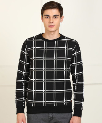 Billion Full Sleeve Checkered Men Sweatshirt