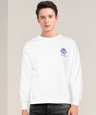 U.S. POLO ASSN. Full Sleeve Solid Men Sweatshirt