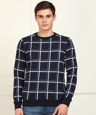 Billion Full Sleeve Checkered Men Sweatshirt