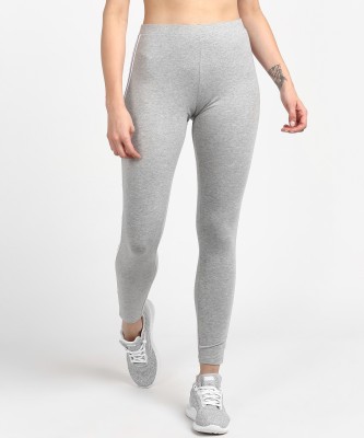 [Size L] ADIDAS ORIGINALS Solid Women Grey Tights
