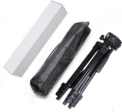 BUY SURETY Portable Adjustable Aluminum lightweight compact stand 3120-Tripod With Three-Dimensional Head & Quick Release Plate Tripod professional tripod video Camera Tripod/phone tripod Smartphone Mount For All Smartphone Tripod(Black, Supports Up to 1500 g)