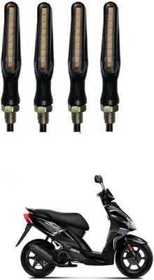 PRTEK Front, Side LED Indicator Light for Yamaha Universal For Bike(Orange)