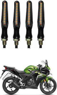 PRTEK Front, Side LED Indicator Light for Honda CBR 150R(Orange)