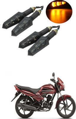 PRTEK Front, Side LED Indicator Light for Honda Dream Yuga(Orange)