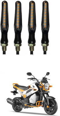 PRTEK Front, Side LED Indicator Light for Honda Universal For Bike(Orange)