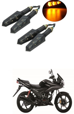 PRTEK Front, Side LED Indicator Light for Honda CBF Stunner(Orange)