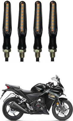 PRTEK Front, Side LED Indicator Light for Honda CBR 250R(Orange)