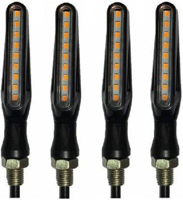 PRTEK Front, Side LED Indicator Light for Honda Activa 3G(Orange)