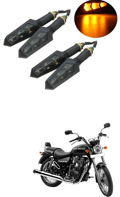 PRTEK Front, Side LED Indicator Light for Royal Enfield Thunder Bird 350(Orange)
