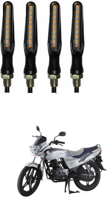 PRTEK Front, Side LED Indicator Light for Universal For Bike(Orange)