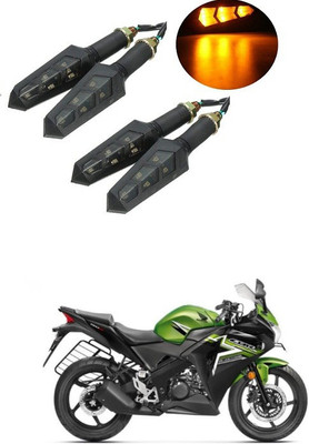 PRTEK Front, Side LED Indicator Light for Honda CBR 150R(Orange)