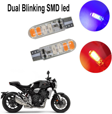 COMICAL SMD-RED-BLU-ST2-524 Brake Light Motorbike LED for Honda (12 V, 5 W)(CB 1000R, Pack of 2)
