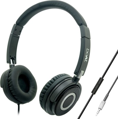 boAt BassHeads 900 Wired Headset(Carbon Black, On the Ear)