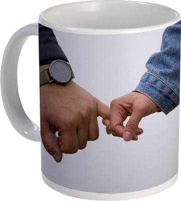 COLOR YARD best couple holding hand design on Ceramic Coffee Mug(320 ml)